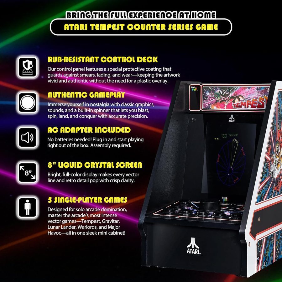 Tempest Counter Series Arcade Machine — view 3